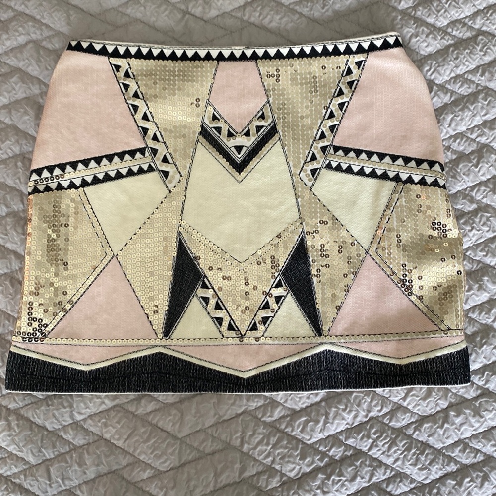 Detailed Sequin Skirt